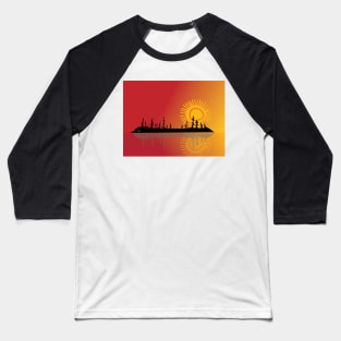 Summer  Sunset Landscape Niibin Indigenous WAWEZHI CANADA Baseball T-Shirt